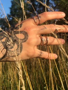 Sterling silver Mandorla ring