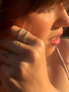 Sterling silver Mandorla ring